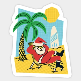 Sandy Claus: Santa's Gone Coastal! Sticker